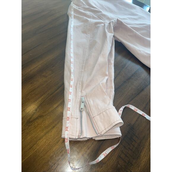 Old Navy Moto Jacket Women's 2XL Abalone Pink Denim Stretch Grunge Whimsygoth - Picture 11 of 11